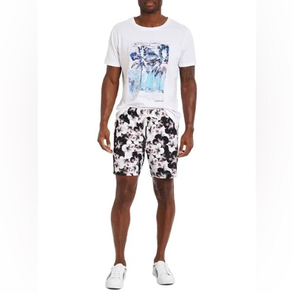 Robert Graham Hibiscus Print Swim Shorts Sz 38